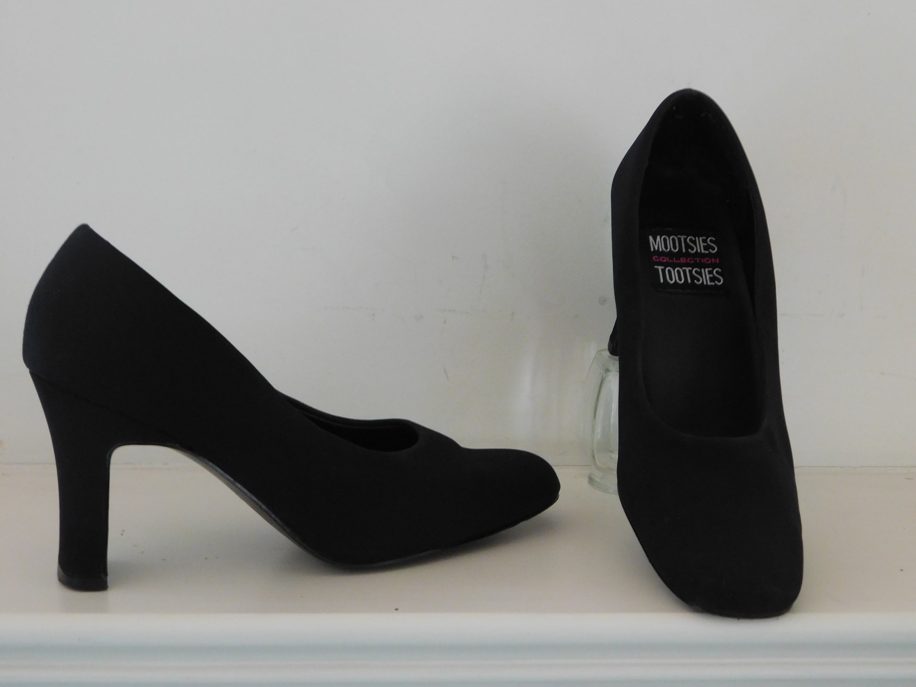 Mocha Suede Block Heel Pump - Comfortable Heels - Ally Shoes