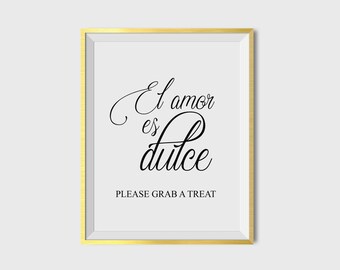 Spanish Print Sign Etsy