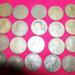1919 s wheat cent. Lincoln penny. Rare date.