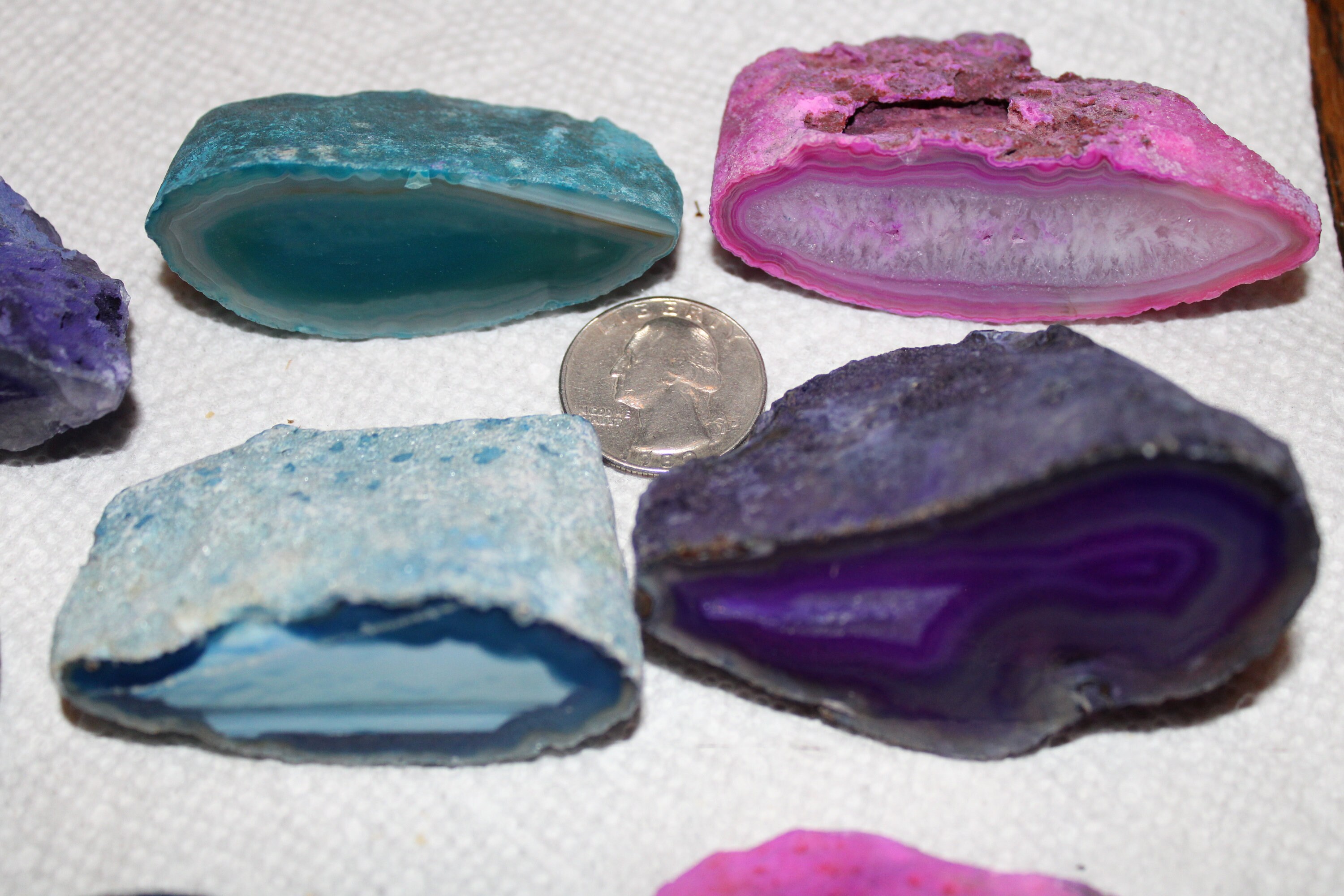 Agate 1 Pound Lb Polished Agate Nodule Geodes Dyed. About 7 Etsy