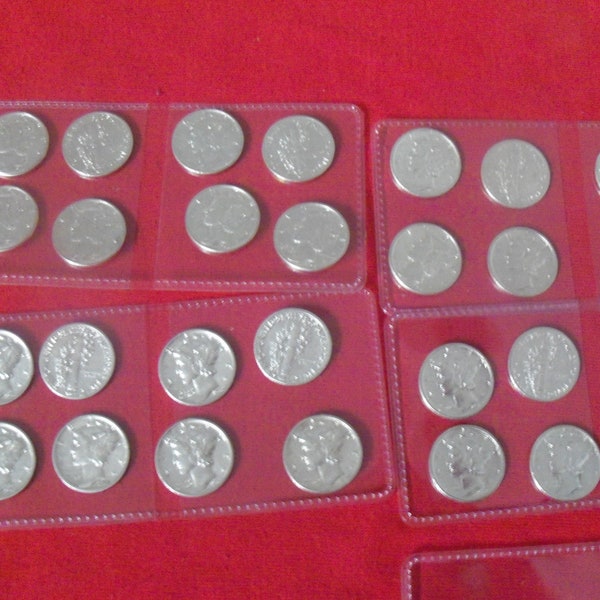 1 Mercury Dime Almost Uncirculated 90% silver