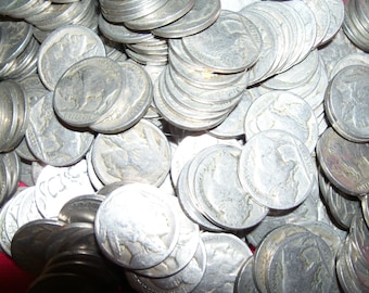 Buffalo nickel. Date not readable