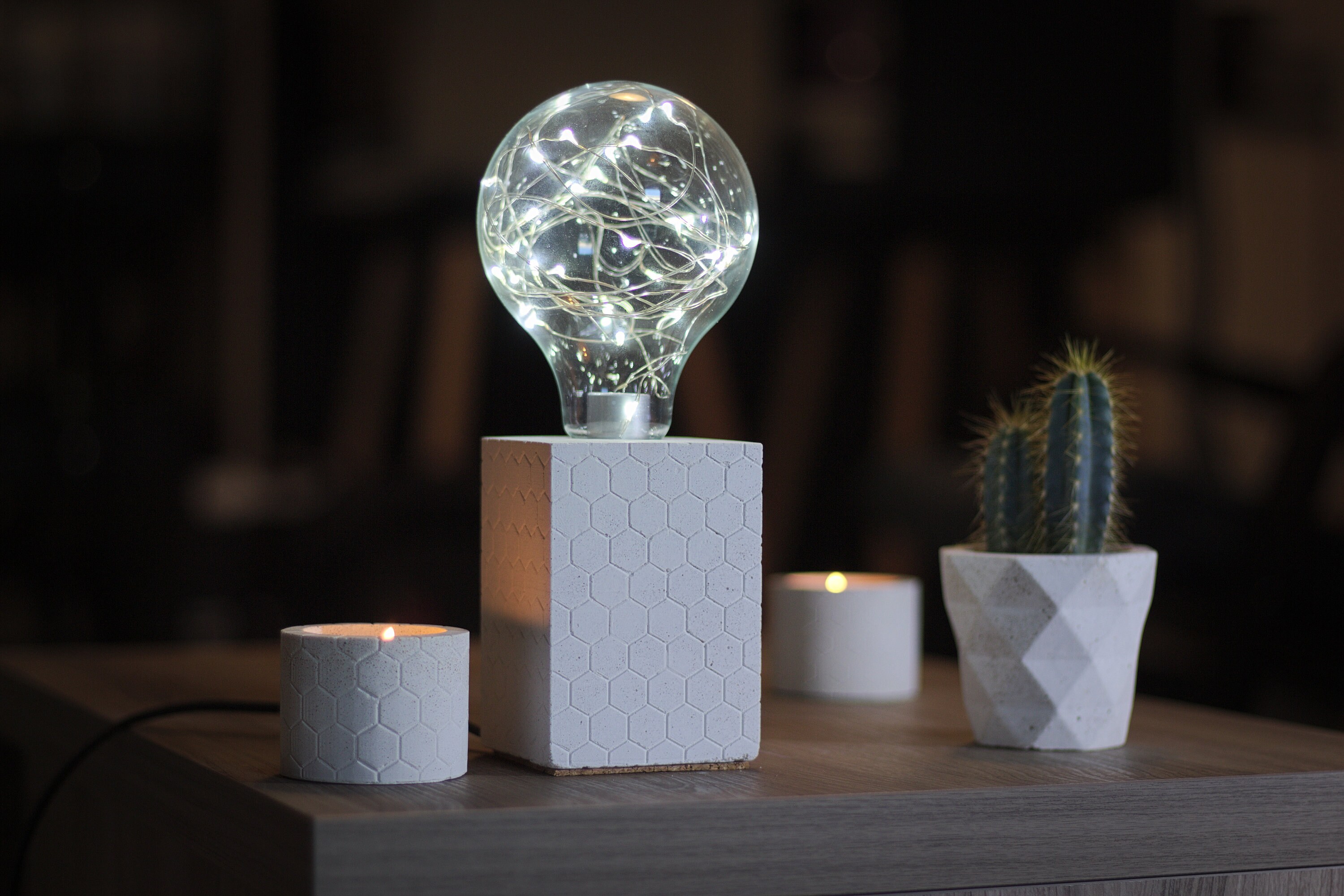 lampe Moderne En Béton/lampe