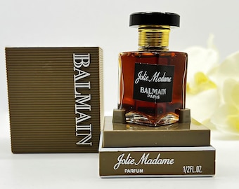 Jolie Madame Balmain ,  Parfum Extrait  14 ml/ 0.5 fl. oz , Vintage 60s/70s, Pure Perfume for Women , Paris France , Gift Idea