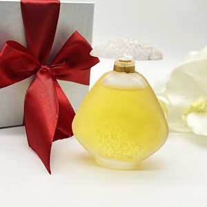 Vintage  Lalique Crystal Jasmin Parfum Extrait: Sealed 60ml Limited Edition French Perfume for Women