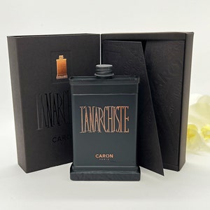Caron L&#39;Anarchiste Eau de Toilette 100ml/3,4 fl.oz , Vintage Men&#39;s Perfume , Rare Black Bottle , French fragrance for Men, Gift Idea