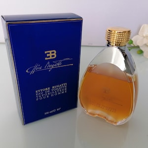 Ettore Bugatti (1992) Eau de Toilette Pour Homme 100ml/3,3 fl.oz Spray Vintage Herren Parfum 85% Voll
