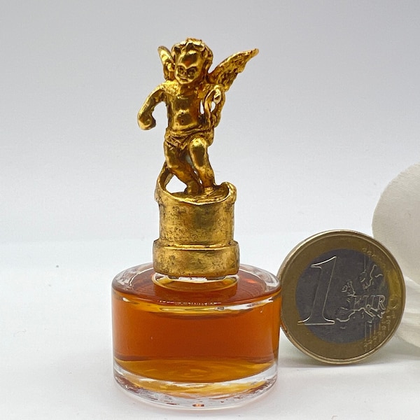 MINIATURE Art Gallery Bronze, Giliberti Michel, Angel  4 ml  Collectible Miniature Perfume Vintage 90s