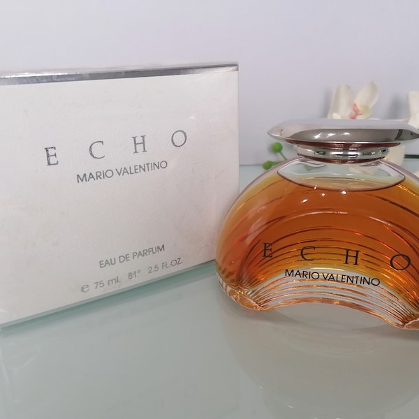 Echo  Mario Valentino (1989) Eau de Parfum 75 ml/2,5 fl.oz Spash  Vintage Women's Fragrance