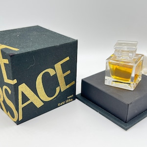 V&#39;E  Versace (1989) Parfum/ Extrait  1/2 fl.oz/ 15 ml  , Rare Vintage Women Fragrance, Hard to Find, Gift Idea for her