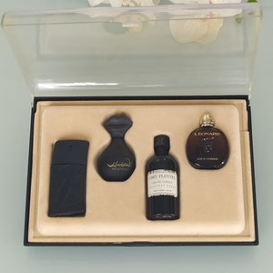 Set x4  Perfume Miniature  Man in Black  Gift Box