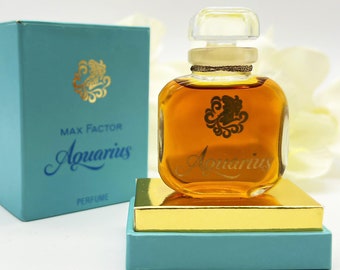 Vintage Aquarius Max Factor (1969) Perfume/Extrait 7,5 ml 1/4 fl 
