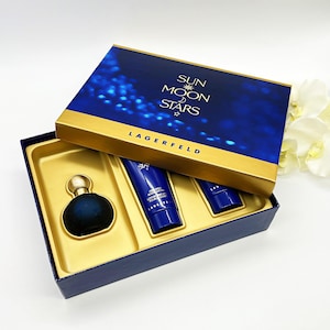 Set Sun Moon Stars  50 ml Eau de Toilette Spray, ,Perfumed  Shower Gel 100ml, 1994  Version ,French perfume, Gift Idea,Read description
