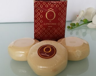 Vintage ,Perfumed Soap ''O de Lancome ''  3x 100 g  Soaps Bar   Women's fragrances