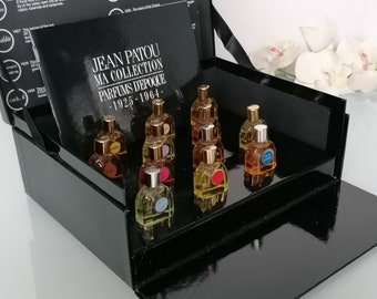 Rare Jean Patou ,Set Miniature Perfumes of 12 x 6 ml /0,2 fl.oz Vintage Fragrances , French Perfumes , Gift Idea for Collectors
