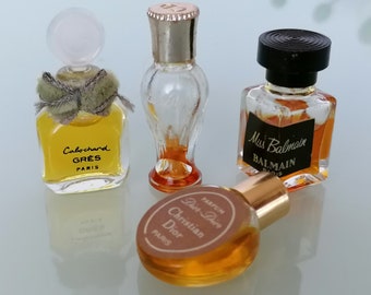 Lot   Perfume Miniature  Dior-Dior Parfum 2 ml /Cabochart Parfum 1,8 ml /Miss Balm, Parfum 2 ml  Rare Vintage