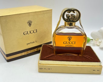 Gucci Parfum 1 ,(1974 )  Parfum /Extrait 30 ml/1 fl.oz  Sealed  ,Vintage Women's Pure  Perfume , Gift Idea