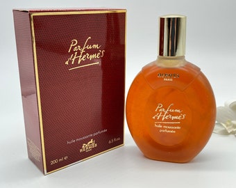 Parfum d’Hermes Huile de bain en mousse parfumée 200ml/6,5 fl.oz Rare vintage Scented Foam Bath Idée cadeau