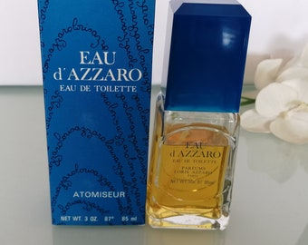Eau d'Azzaro di Loris Azzaro (1981) Eau de Toilette 85 ml/3 fl.oz Spray 80% pieno Profumo vintage per lei e lui
