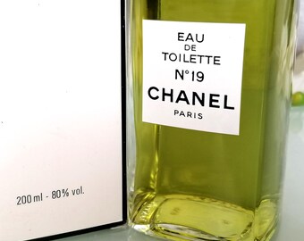 Vintage Chanel No. 19 EDT, 1980s 200ml Unopened Splash Bottle - Etsy