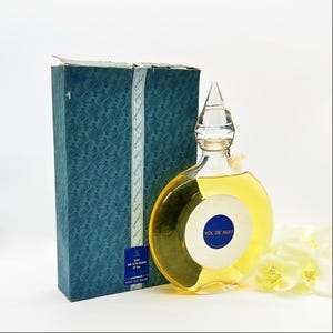 Rare 1950s Guerlain Vol de Nuit Perfume 500ml Sealed Bottle with Box , Vintage Eau de Cologne , Collectible French Perfume ,Flacon Montre