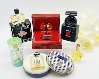 Vintage Miniature Perfume Bottle Collection 80s-90s Fragrance sample gift set