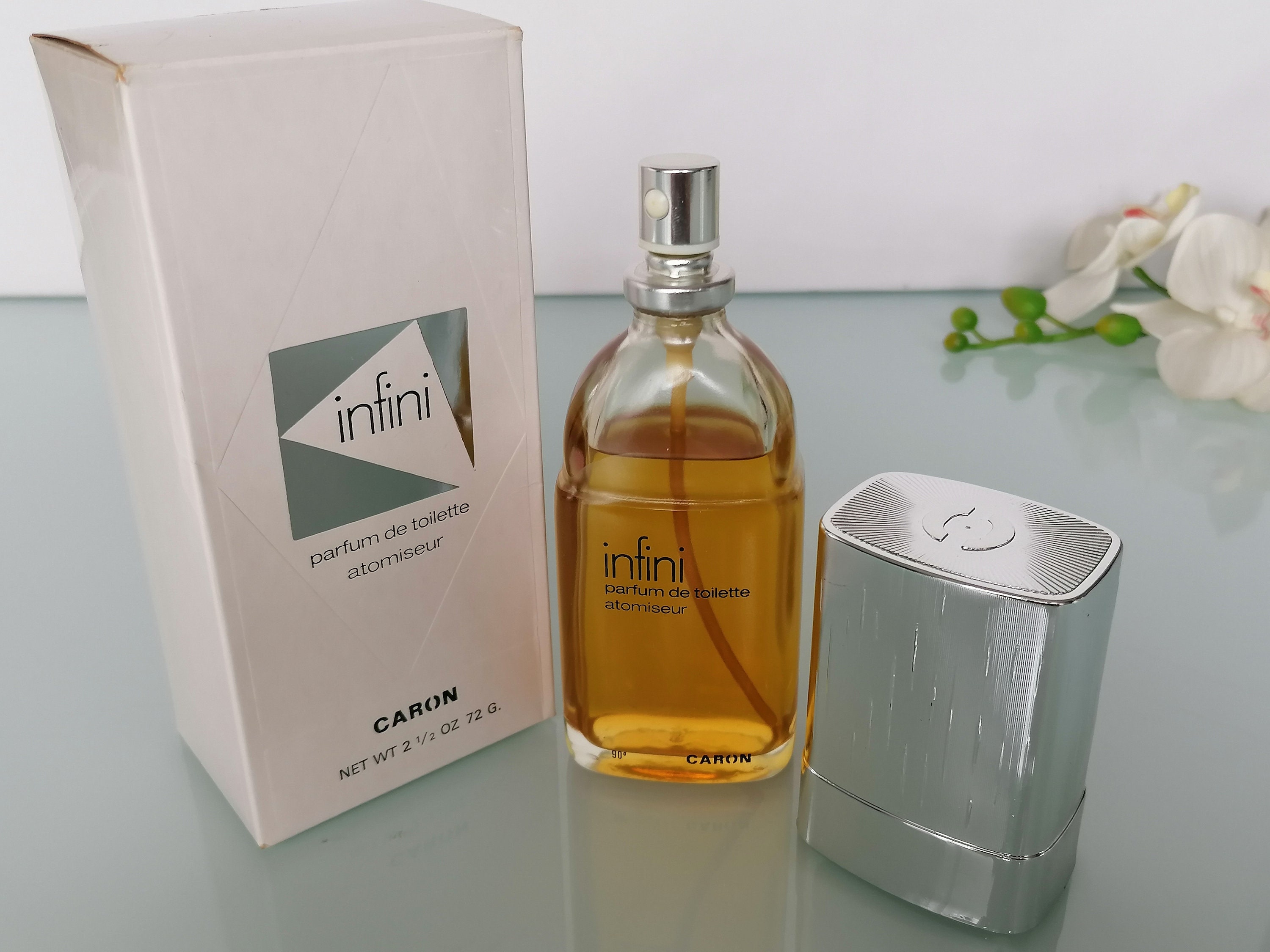 Vintage Infini Caron (1970 ) Eau De Toilette 2 Fl. Oz/ 72 G Spray