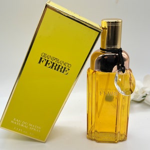Gianfranco Ferre  Eau du Matin 100 ml/ 3,3 fl.oz Eau de Toilette  Spray,  Vintage Perfume for Women , Made in Italy , Gift Idea for Her