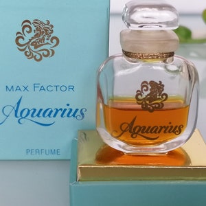 Vintage Aquarius Max Factor (1969) Perfume/extrait 7,5 Ml 1/4 Fl