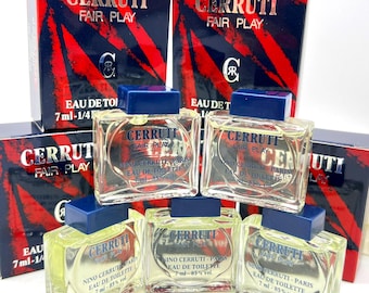 Vintage Nino Cerruti Mini Perfume Set – Fair Play 5x7ml, Rare 1984 Collectible