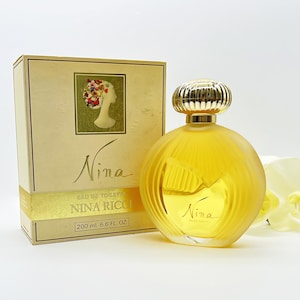 Vintage  Nina by Nina Ricci 200ml Eau de Toilette , Lalique Bottle, Gift Idea for Her , French Floral Fragrance