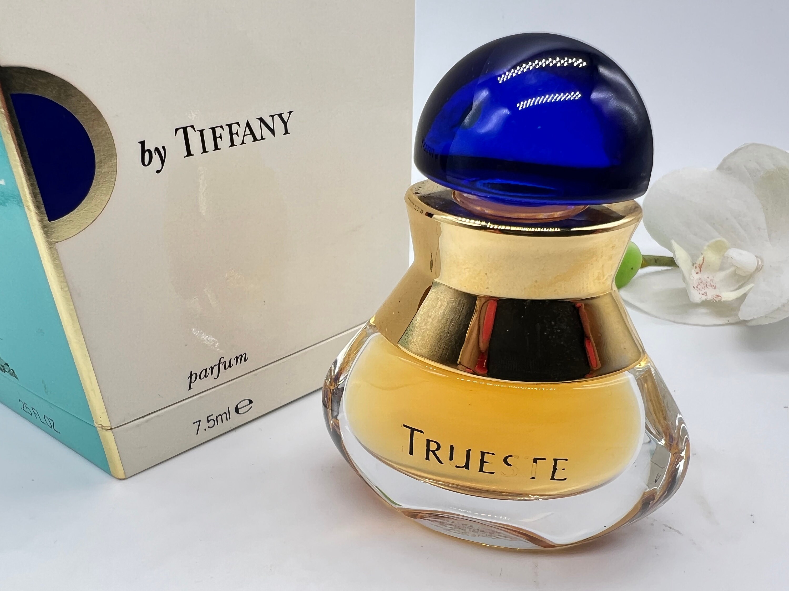 Vintage Trueste Tiffany 7,5ml Parfum, 1995 Floral Woody Fragrance