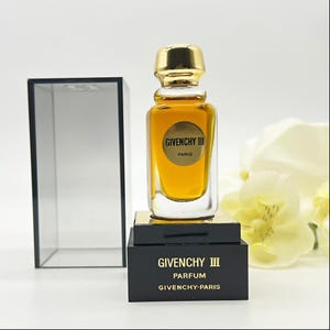 Vintage &#39;&#39;Givenchy III&#39;&#39; Parfum Extrait 1/2 fl.oz / 15 ml Sealed  , Women&#39;s Perfume  1970s  Pre Barcode, French Perfume, Gift Idea for Her