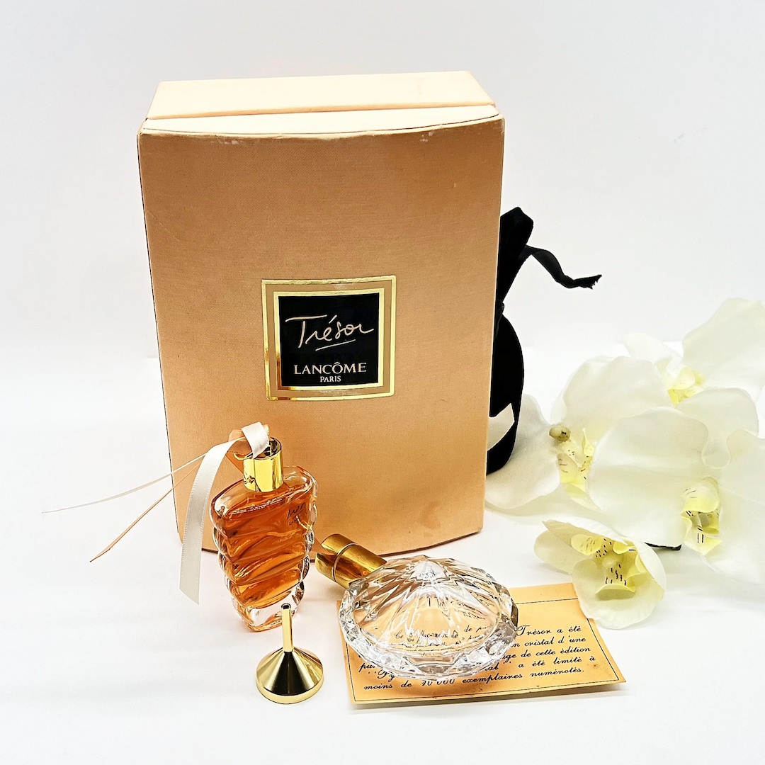 ヴィンテージ ランコム トレゾア パルファム セット、15ml エクストラ