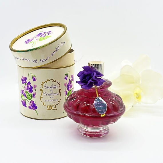 Vintage Berdoues Violetta Perfume 130ml Sealed 1960s Rare Floral fragrance Gift for Women