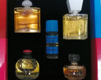 Vintage Yves St Laurent Miniature Perfume Set, 5-piece Collectible