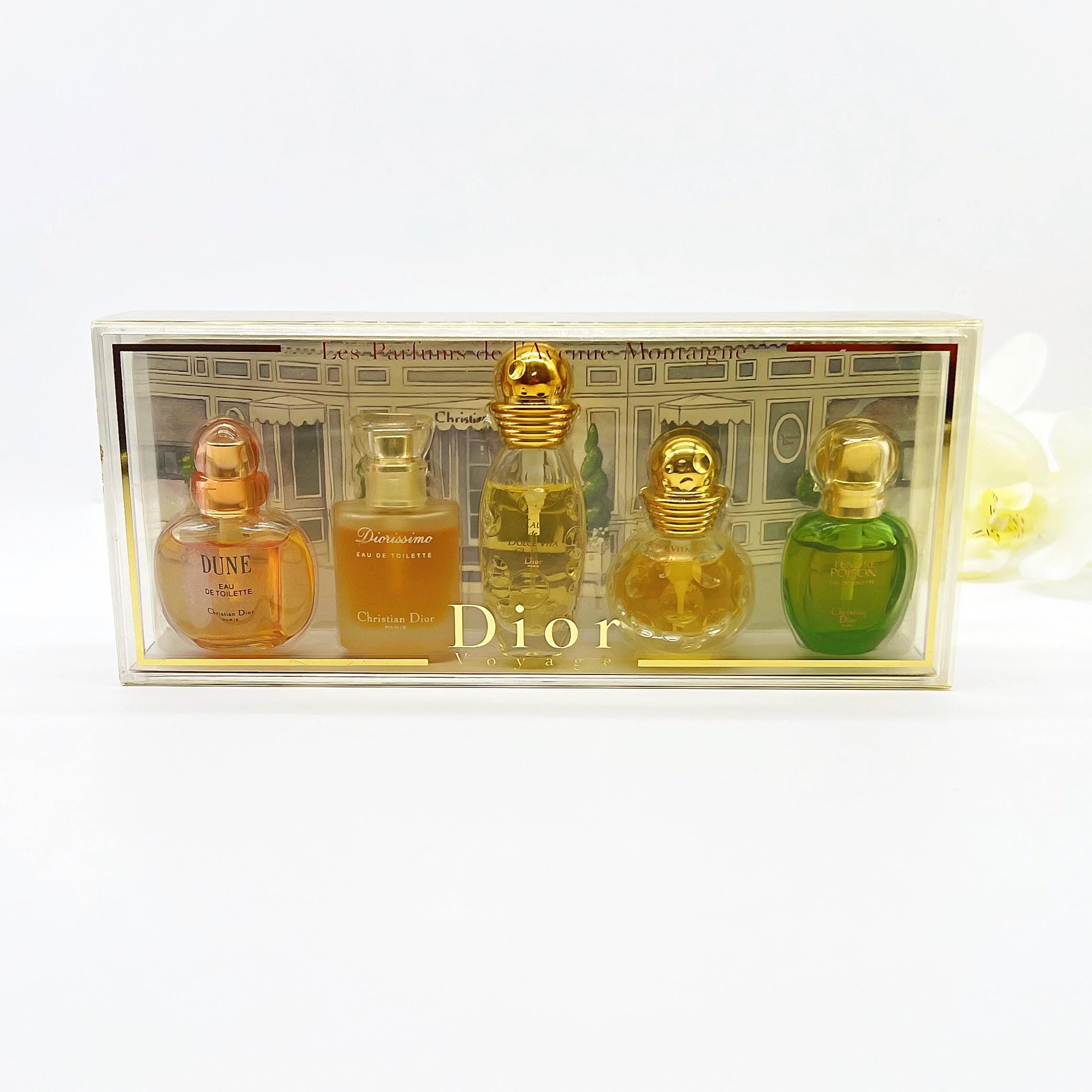 Set Mini Perfumes, Dune, Diorissimo ,tendre Poison ,dolce Vita