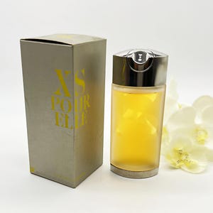 Parfum de femme vintage, eau de toilette en vaporisateur XS Pour Elle 100 ml/3,4 fl.oz, parfum rare, version originale des années 90, France Paris, idée cadeau