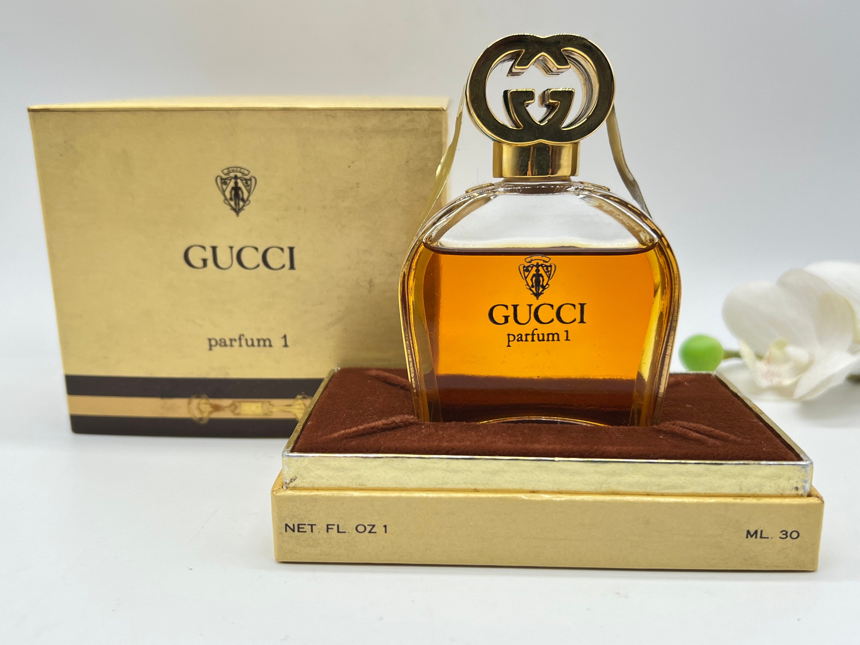 gucci tobacco perfume Vintage Gucci Parfum 1, 1974 Italian Perfume, Sealed 30ml Gift Forher