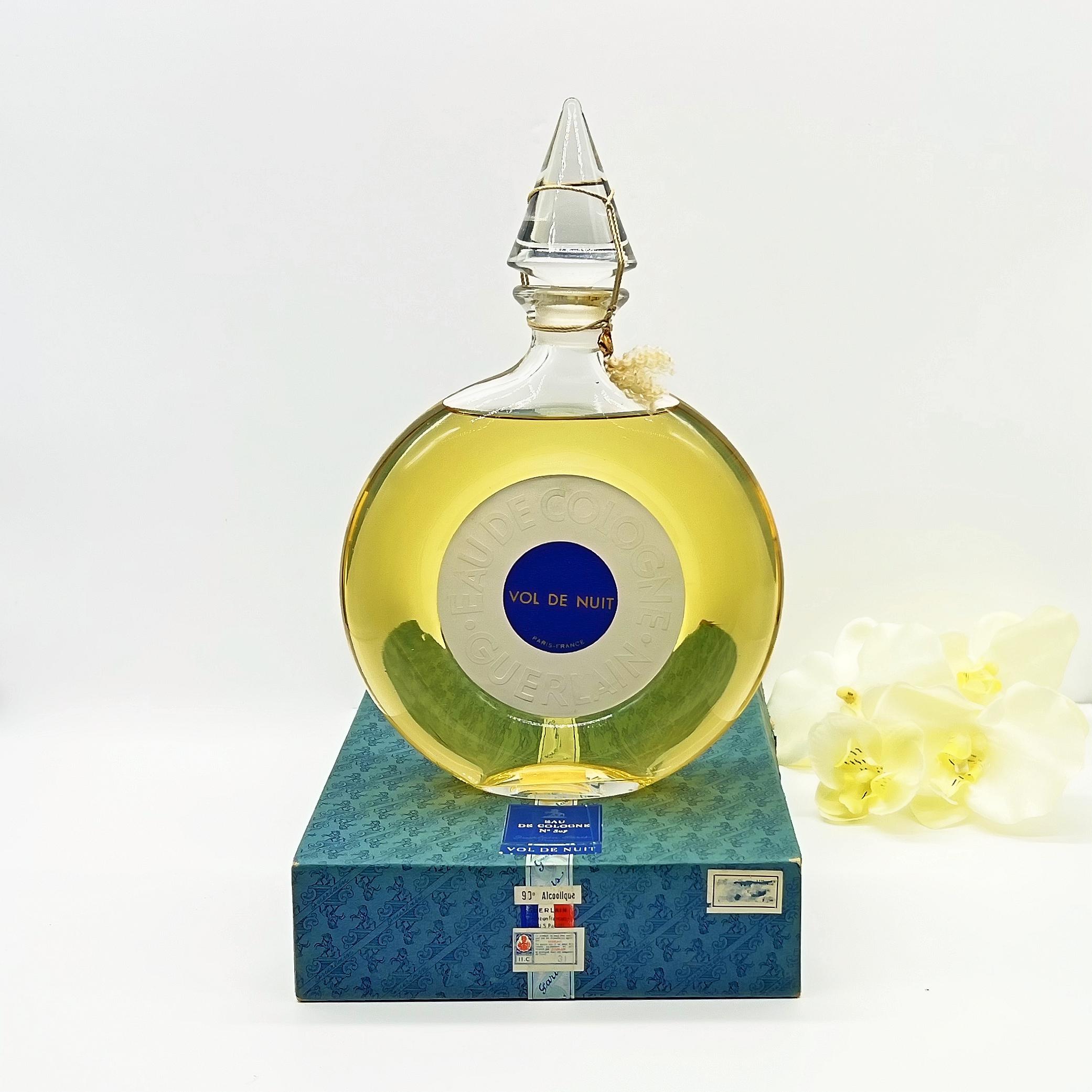 Rare 1950s Guerlain Vol De Nuit Perfume 500ml Sealed Bottle With