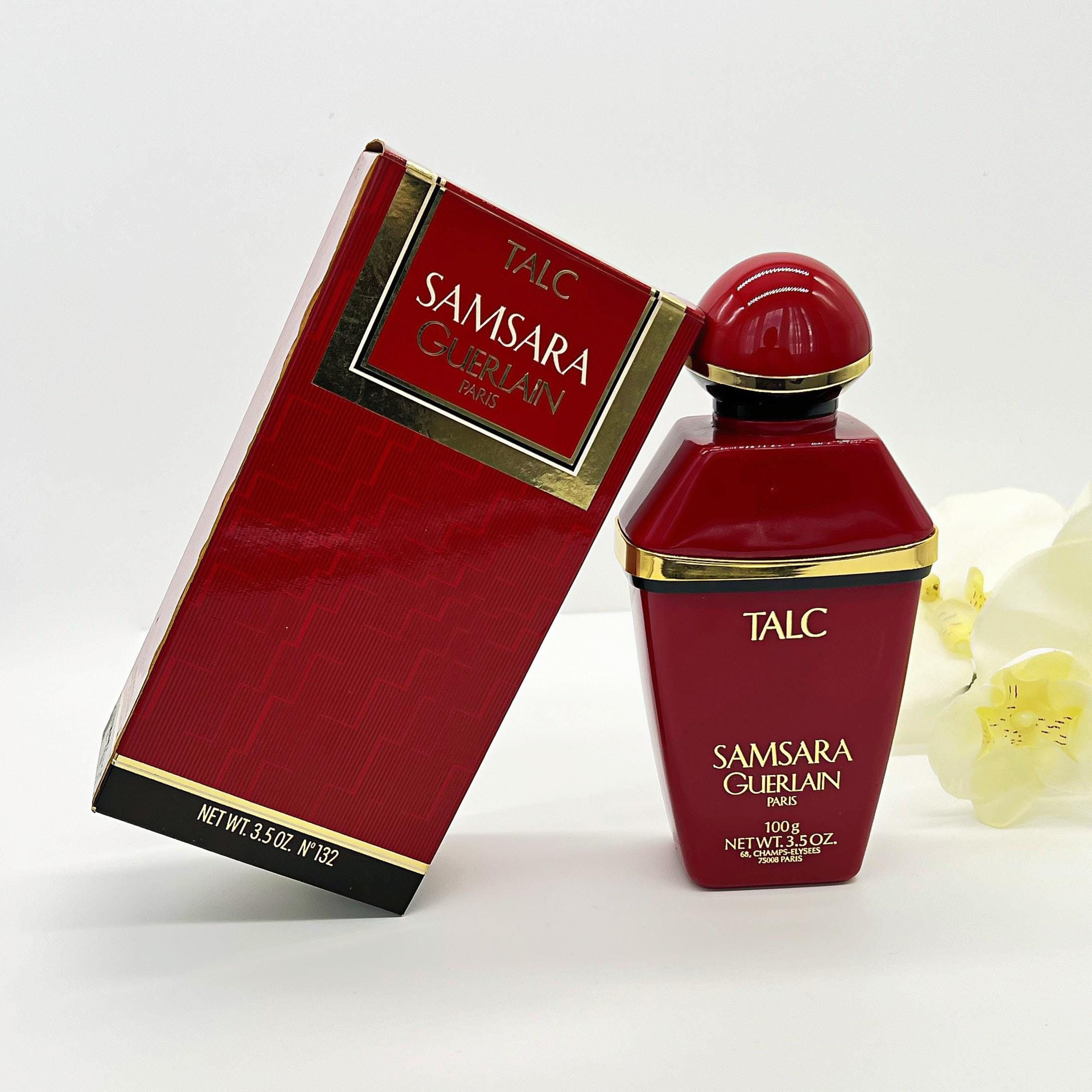 ♦️GUERLAIN SAMSARA♦️ ボディパウダー 100g ミニトワレ付 Samsara Guerlain Talc Body Powder 100g or 3,5 Oz Unused , Very
