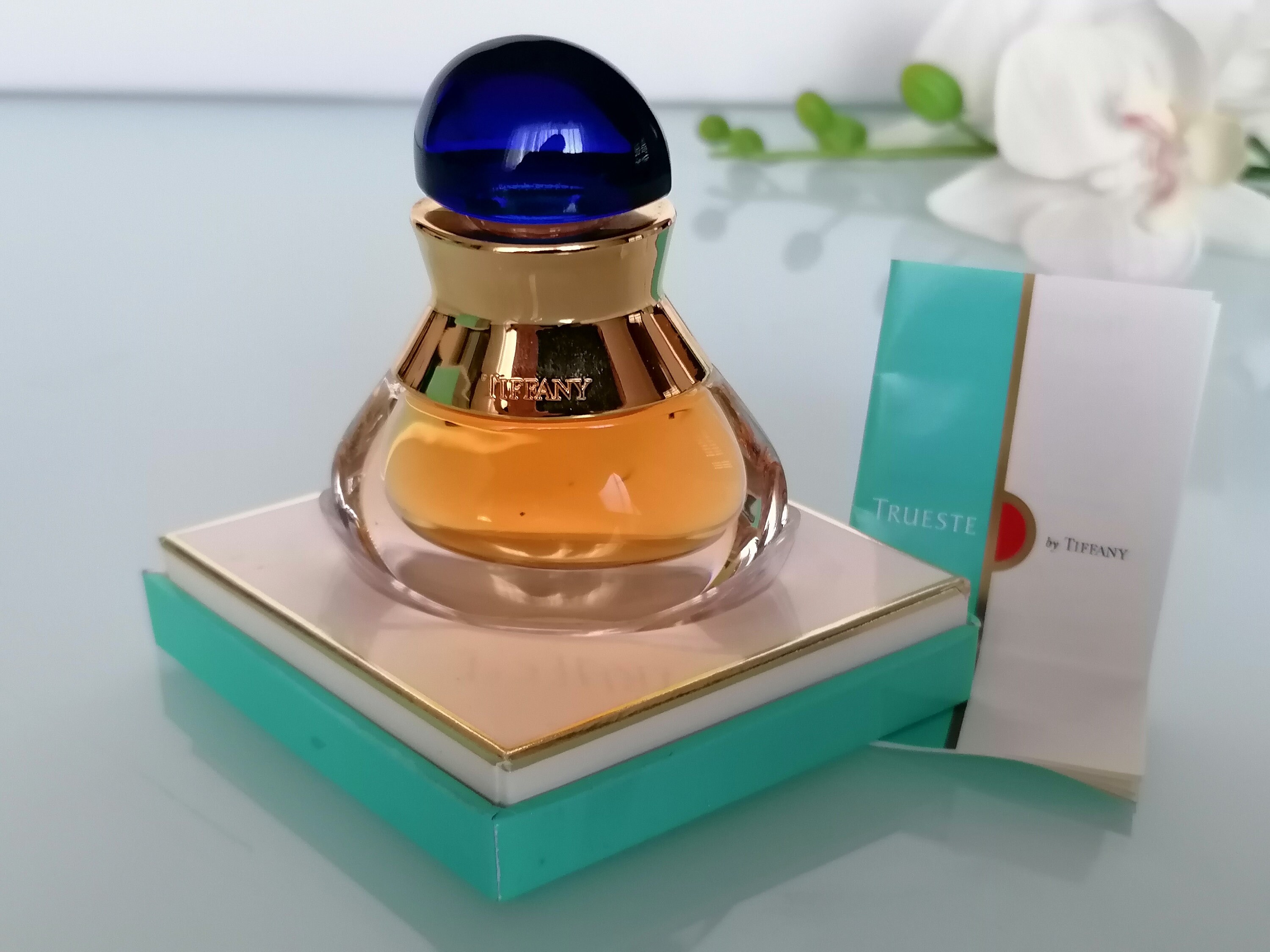 Vintage Trueste Tiffany 7,5ml Parfum, 1995 Floral Woody Fragrance