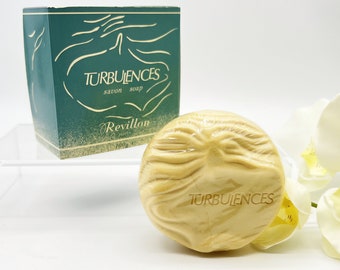 Turbulences Vintage parfümierte Seife für Frauen 100g oder 3,5 oz, Seife von Revillon, Damenduft, hergestellt in Frankreich, Geschenkidee,