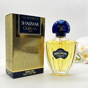 Shalimar Guerlain, Eau de Toilette, 50 ml / 1,7 fl.oz Spray, Perfume vintage para mujer, 1925-1997, Idea de regalo para ella, Francia, París