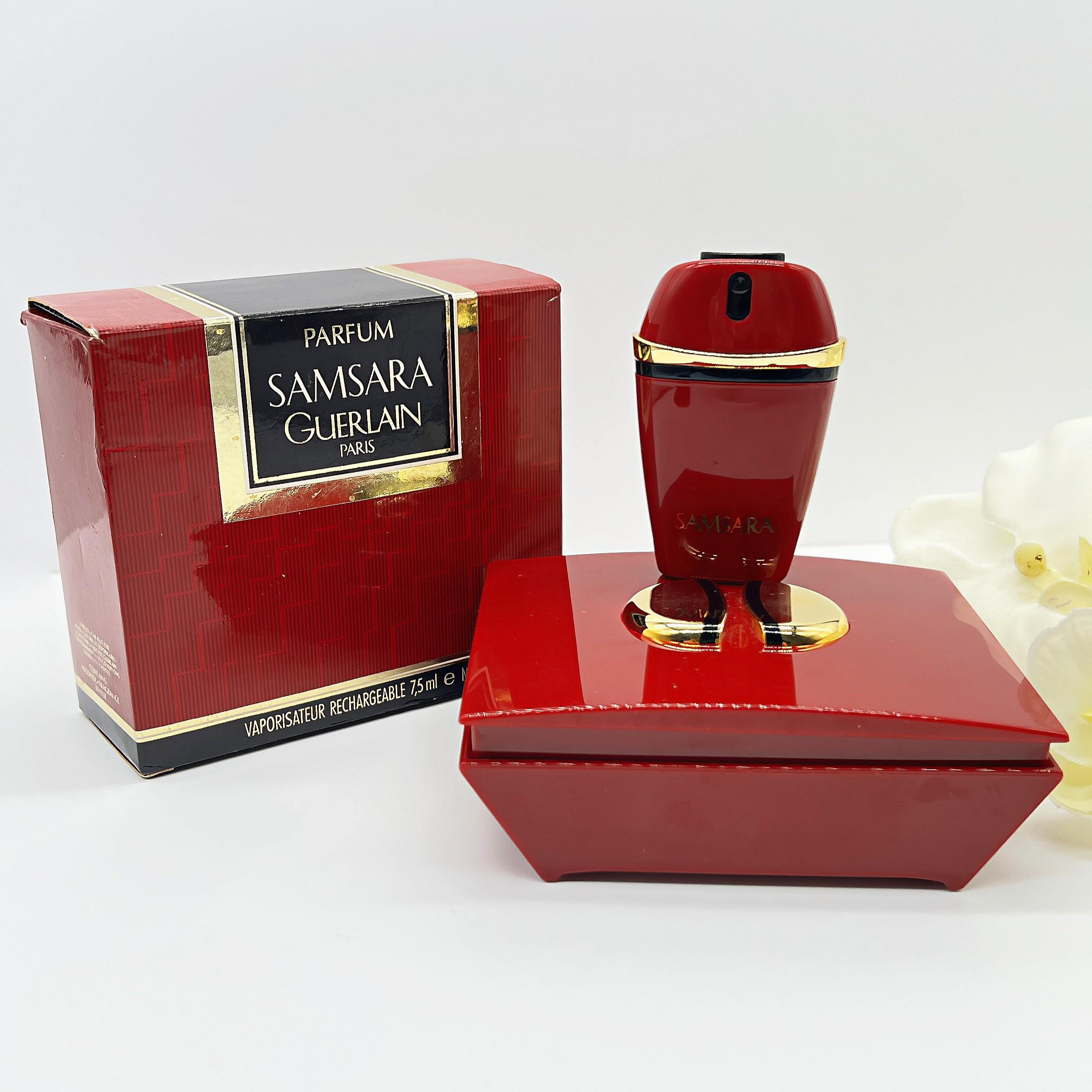 Rare Guerlain Samsara 1/4 Fl.oz Parfum Extrait Spray , 90s