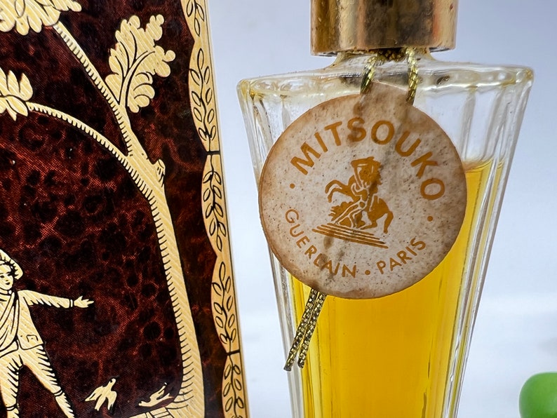 Mitsouko ,Guerlain , Parfum/Extrait 7 ml or 1/4 fl.oz , Umbrella Bottle , c1952-1978, Vintage Pure Perfume ,France Paris , Gift Idea image 3