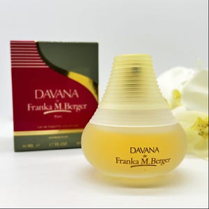 Davana von Franka M. Berger, Eau de Toilette Spray 50ml, 80er Jahre Vintage, seltenes Parfüm für Frauen, Frankreich Paris, Geschenkidee für sie