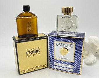 Lot of Perfumes Miniature Lacoste Original, Lalique Ferre