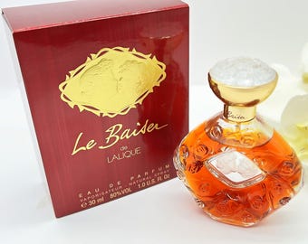 Vintage Lalique Le Baiser Perfume , 90s Eau De Parfum Spray 30ml