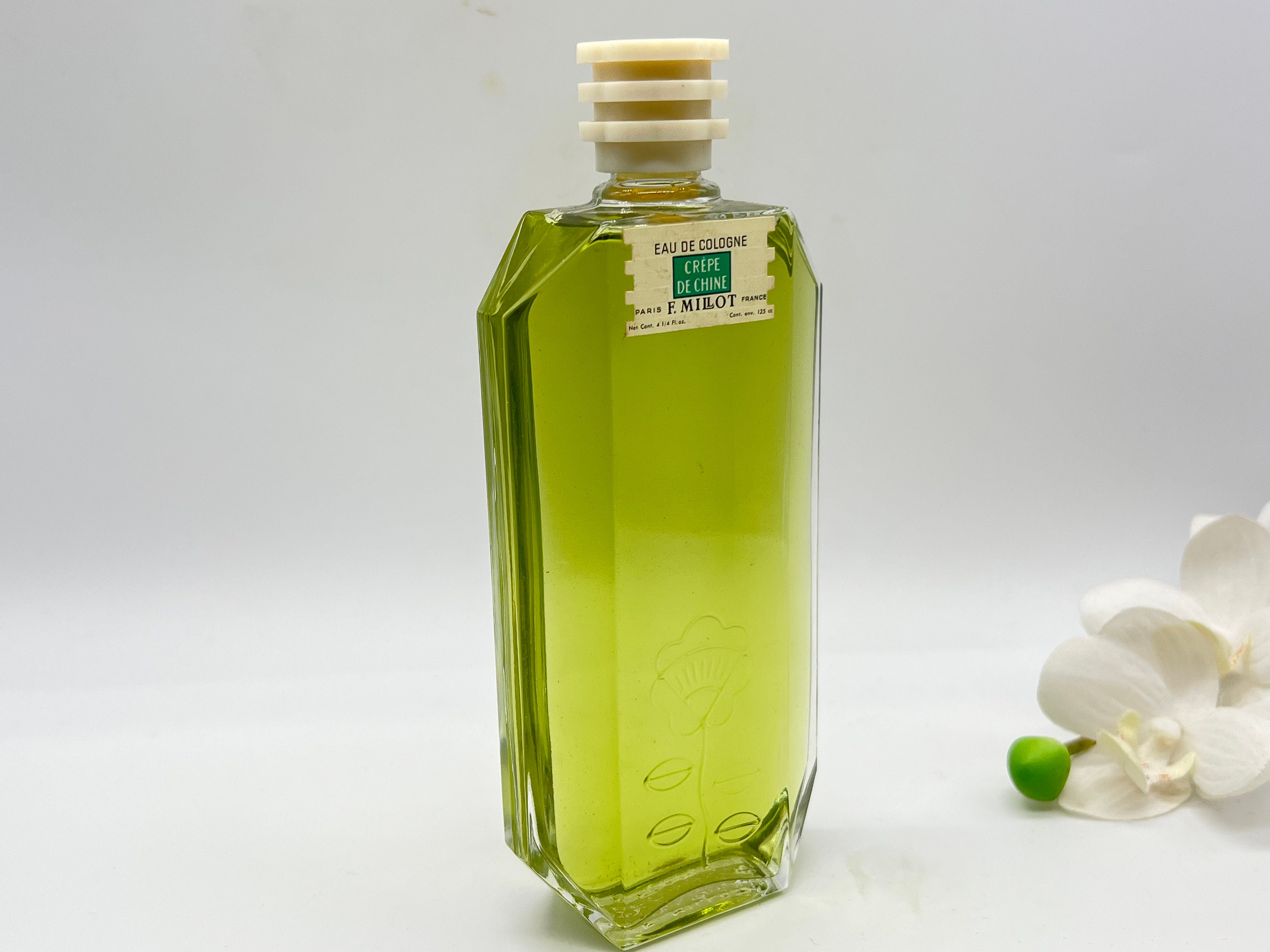 Crepe De Chine Di F. Millot (1925) Eau De Cologne 125 Ml/4,4